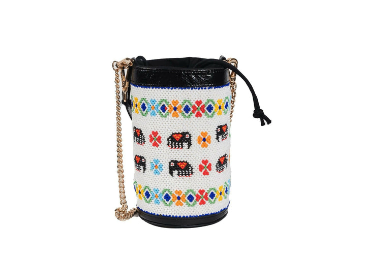 Vistara Elephant Parade Beadwork Bag