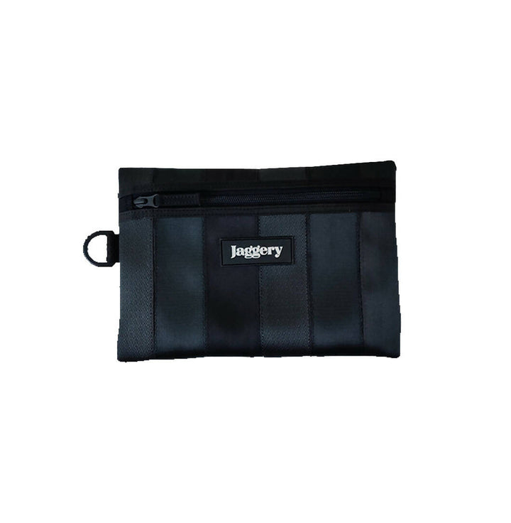 Noir Essentials Pouch in Seat Belts