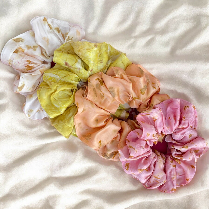 Eco-printed Scrunchies - Set of 4