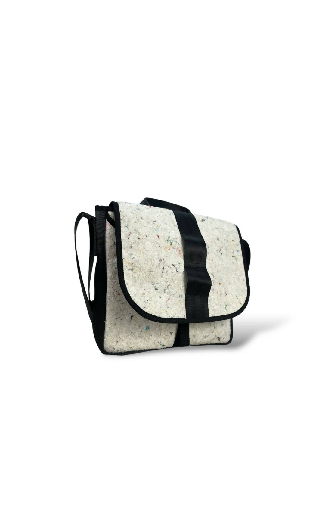 White Felt & Black Satchel