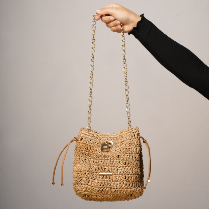 Bracelet Mini Bucket Bag - Natural