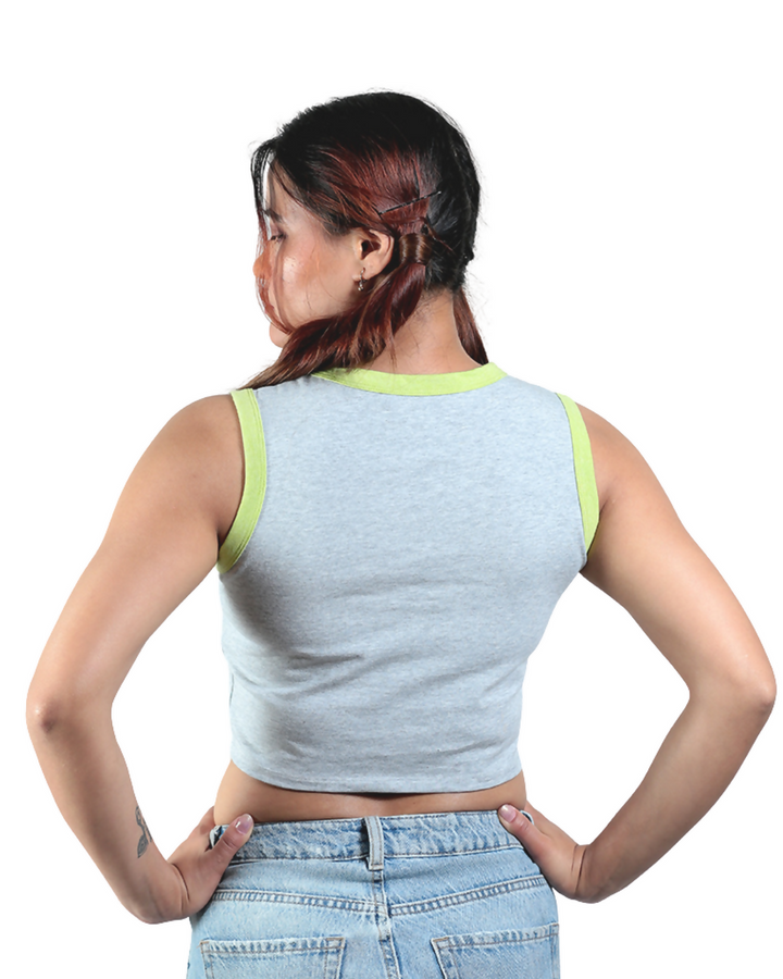 Neon-Gen Basic Organic Cotton Crop Top