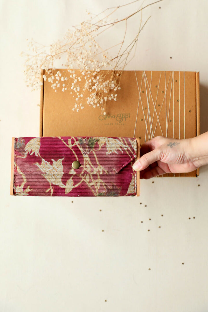 Maroon Mini Clutch - Gift Box