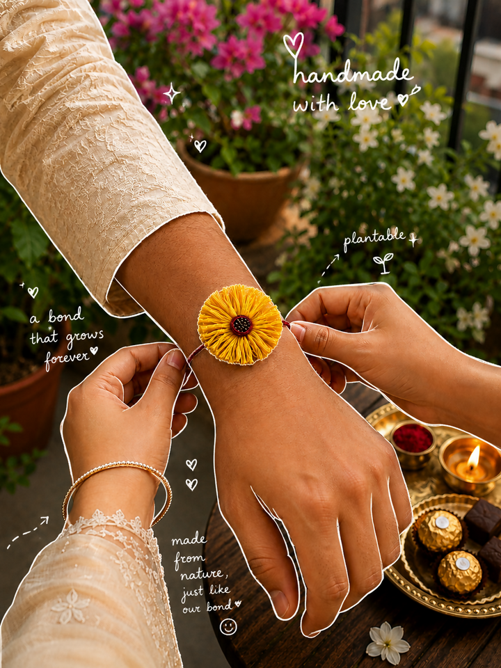 Sunflower Bloom Rakhi