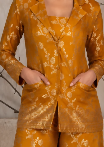 Golden Bloom Co-Ord Set