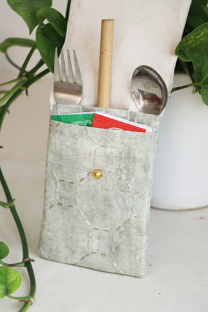 Olive Mist Cutlery Case