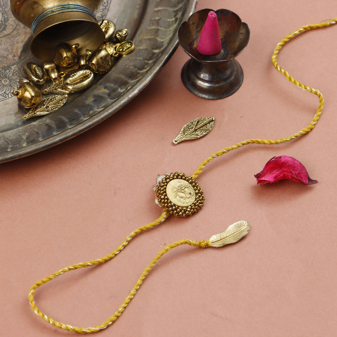 Multicolour Auric Charm Handcrafted Rakhi - Set of 2