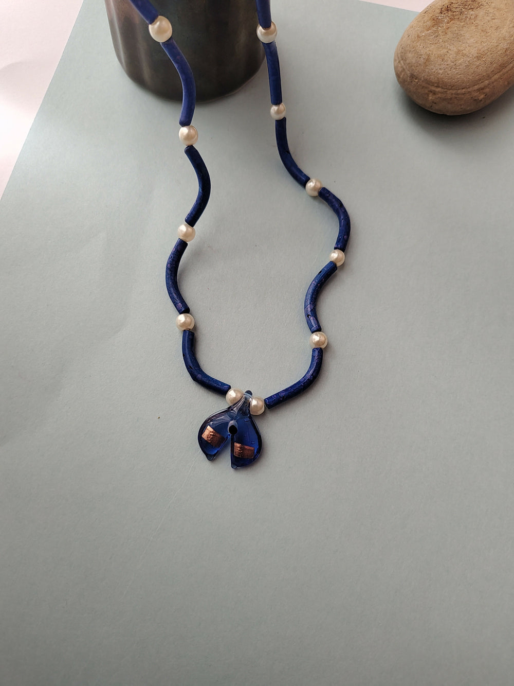 Indigo shore necklace