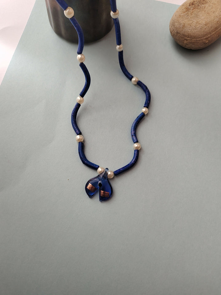 Indigo shore necklace