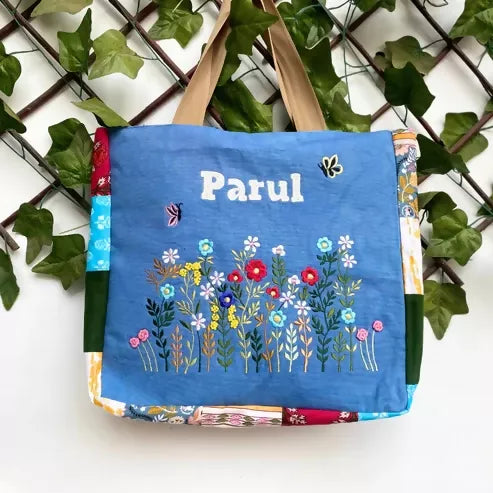 Blue Blossom Tote Bag