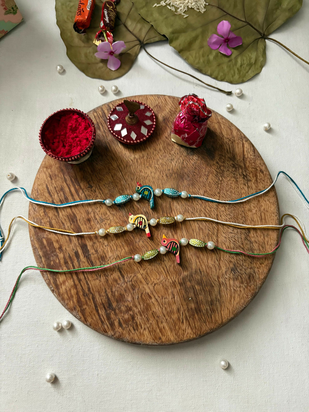 Multicolour Guftagu Rakhi - Set of 3
