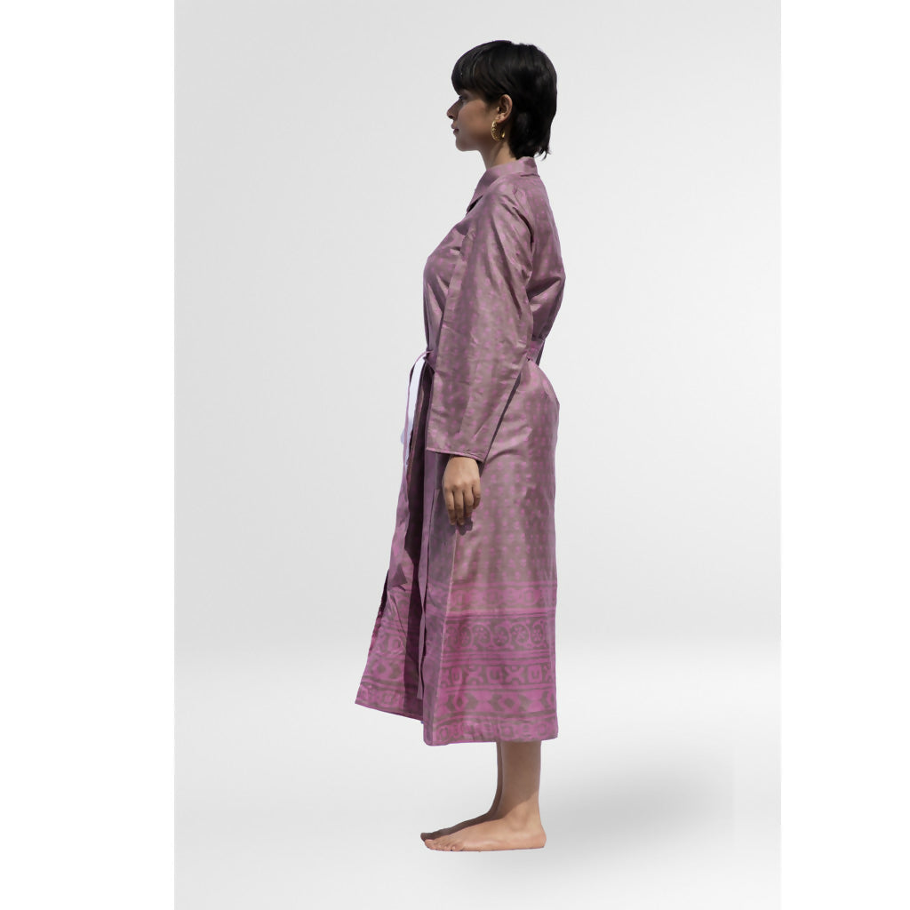 Pink Kunzite Shirt Collar Dress