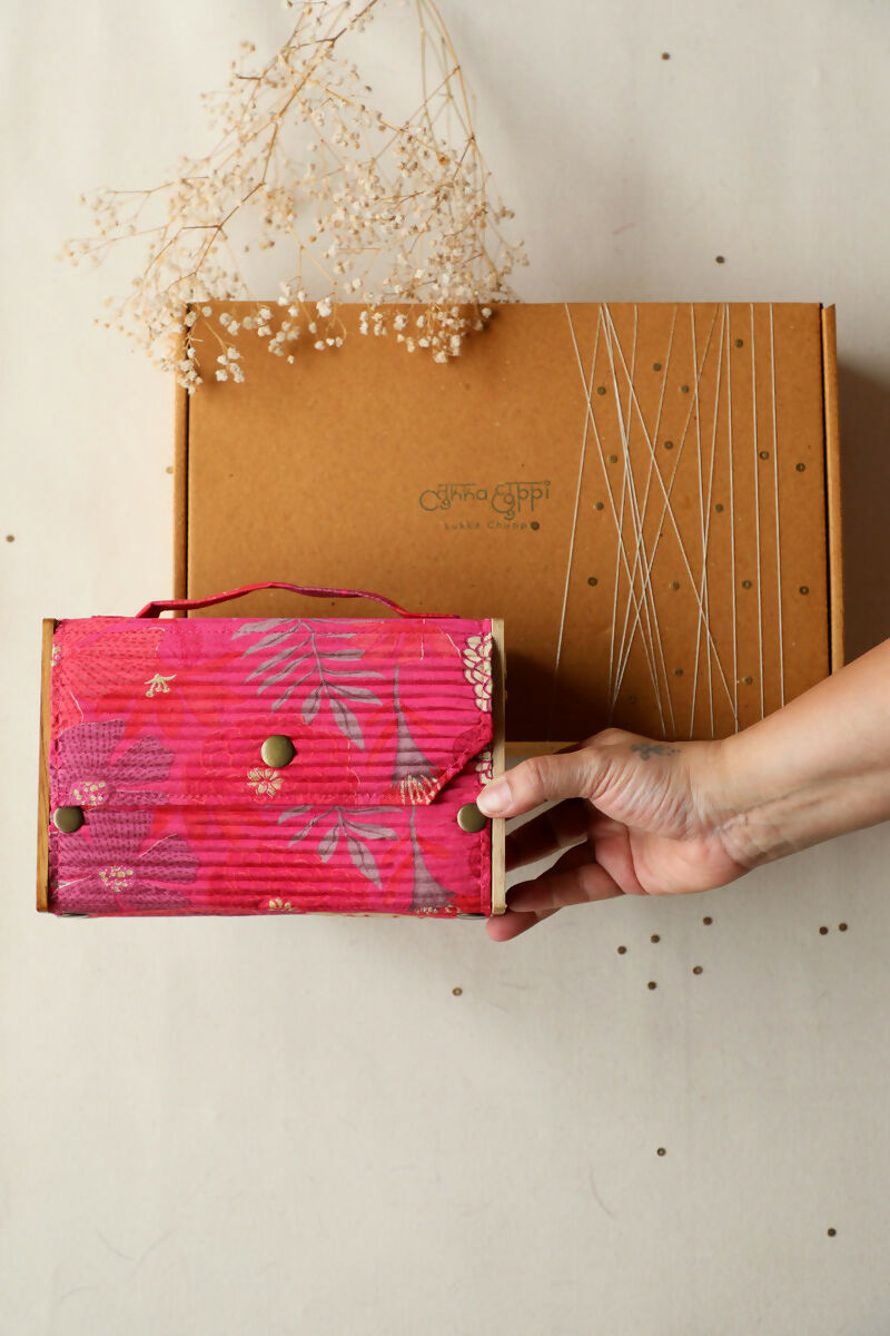 Rani Pink Box Clutch - Gift Box