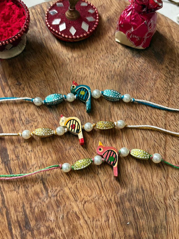 Multicolour Guftagu Rakhi - Set of 3
