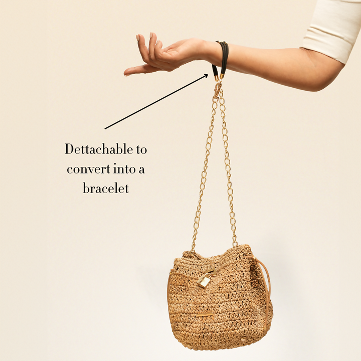 Bracelet Mini Bucket Bag - Natural