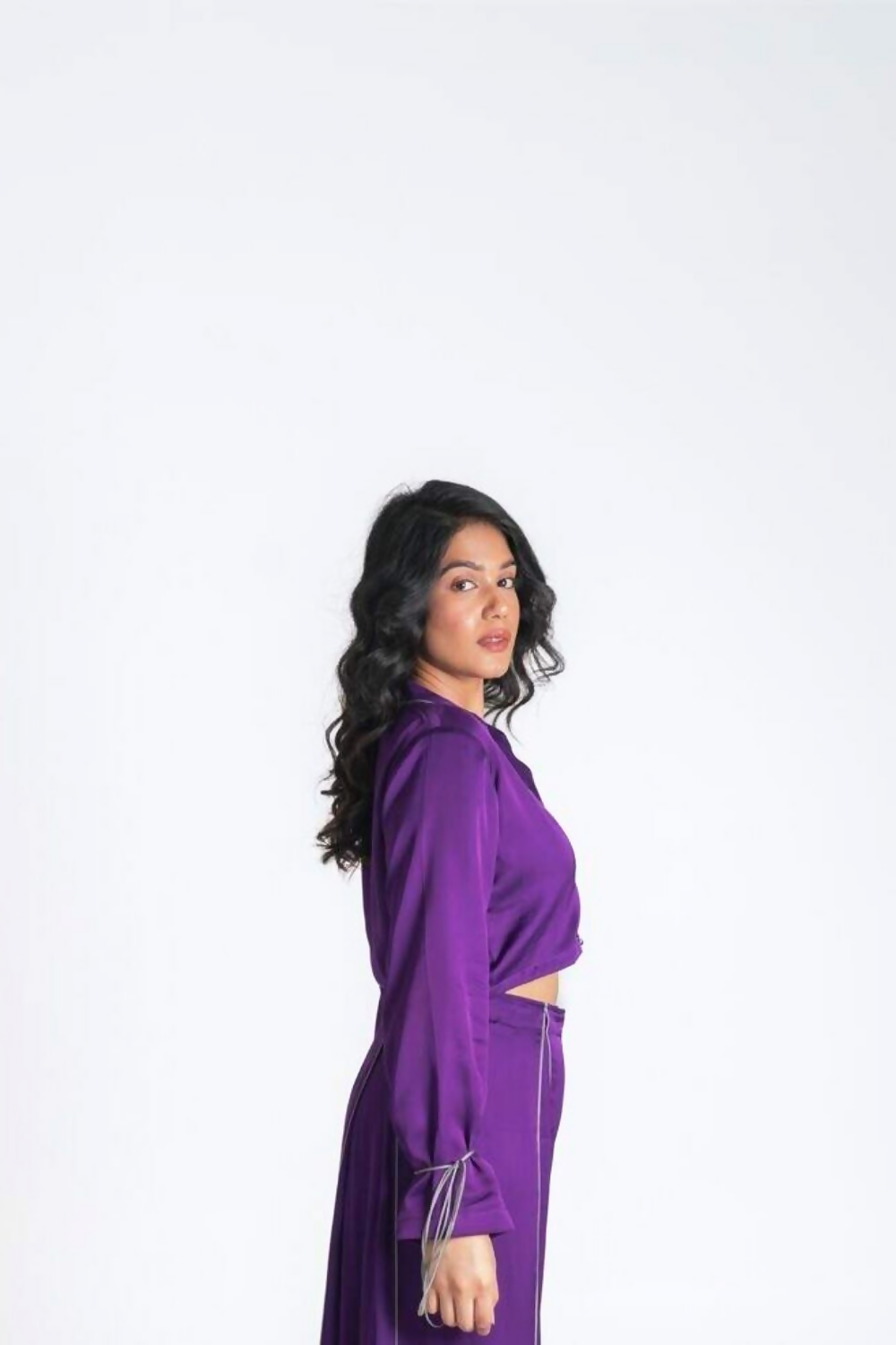Purple full sleeved top