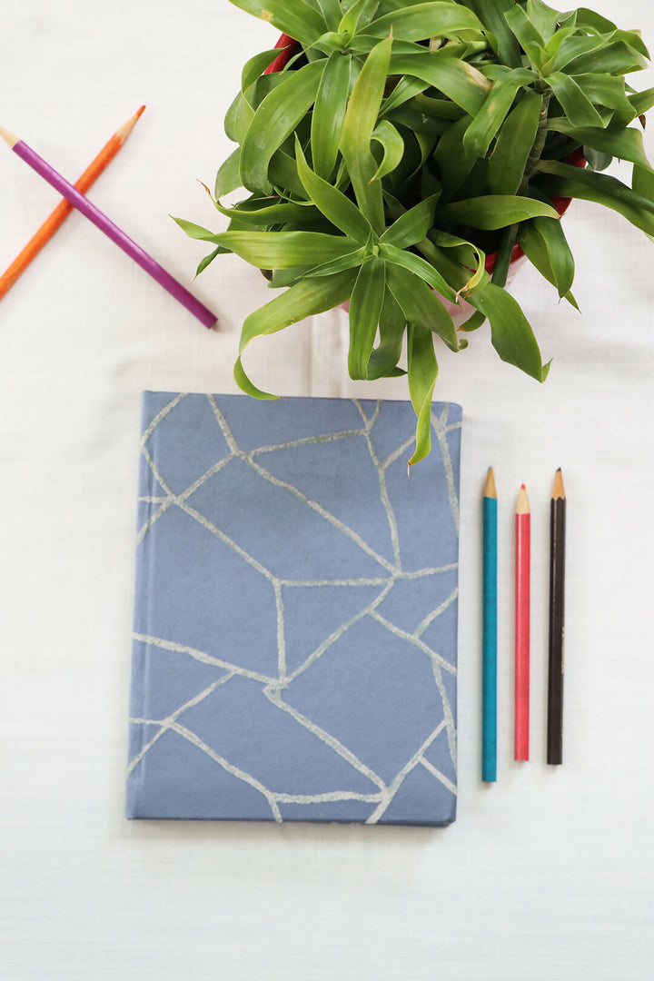 Blue Indirect Lines Notebook