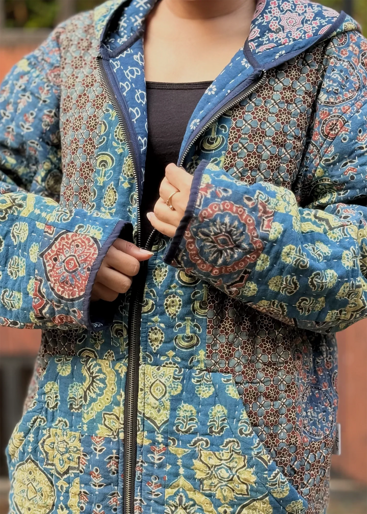 Vayu Reversible Hoodie (Quilted) - Baag