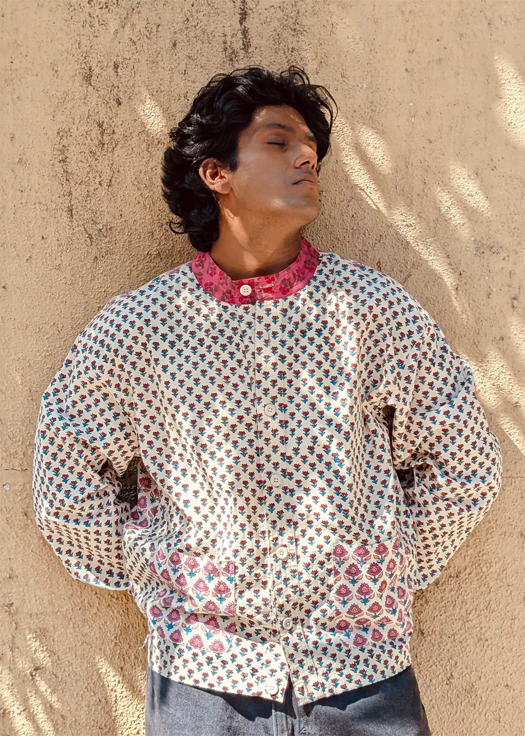 'Gulab' Unisex Khadi Overshirt