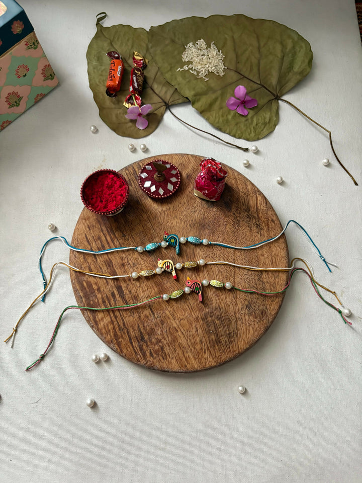 Multicolour Guftagu Rakhi - Set of 3
