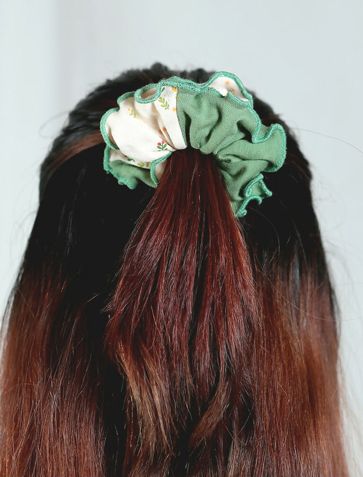 Green Lemonade Organic Cotton Scrunchie