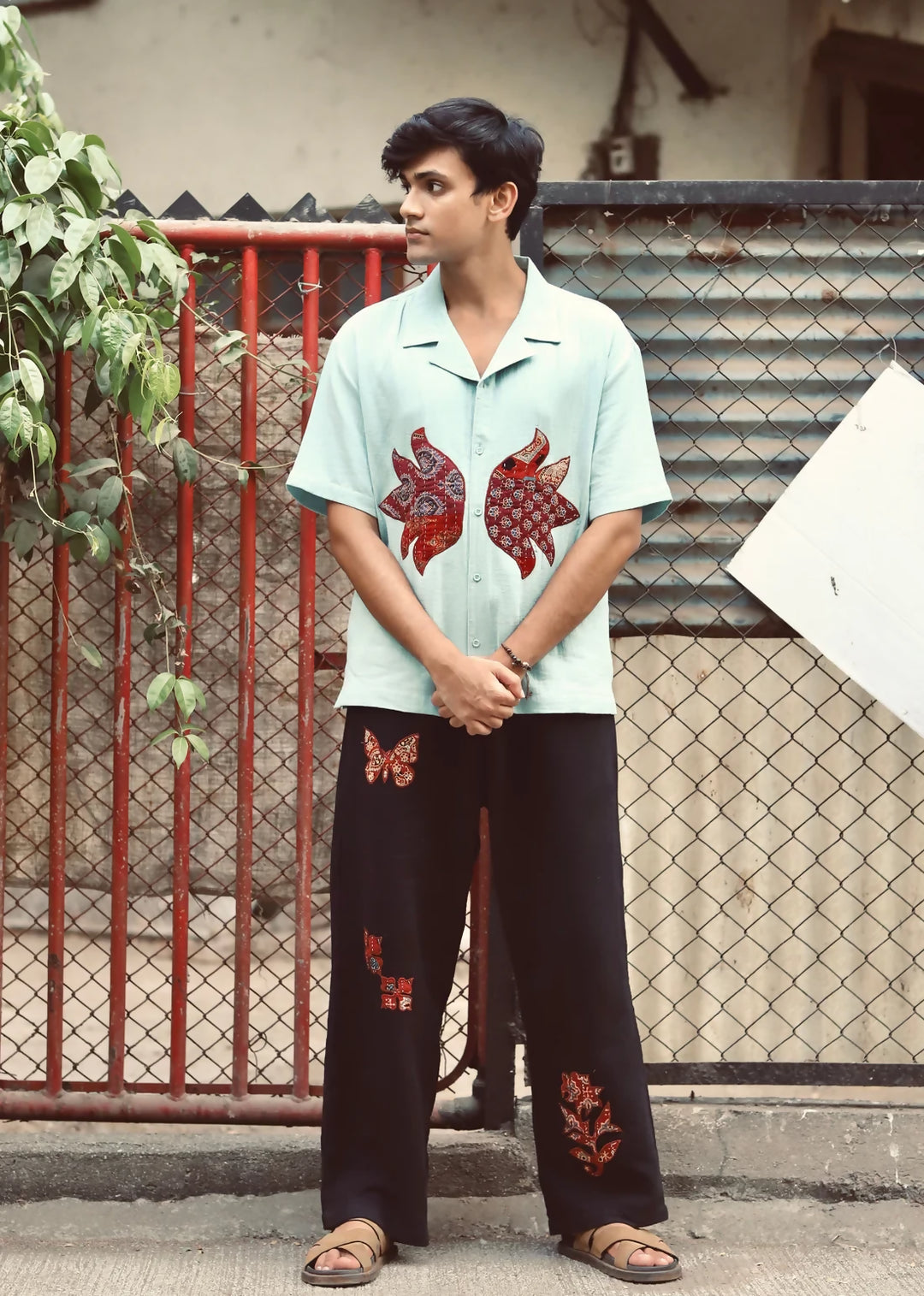 'Kamal' Resort Applique Shirt