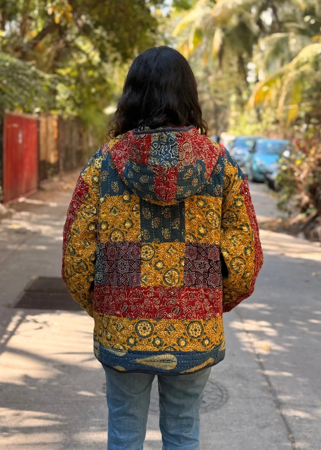 Vayu Reversible Hooded Jacket (Quilted) - Naqsh