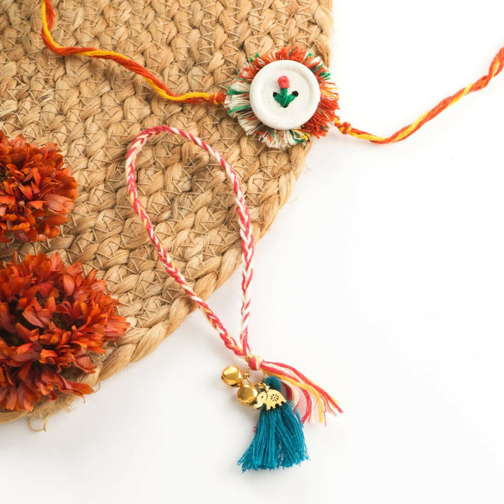Embellished Bhai - Bhabhi Rakhi and Lumba Set