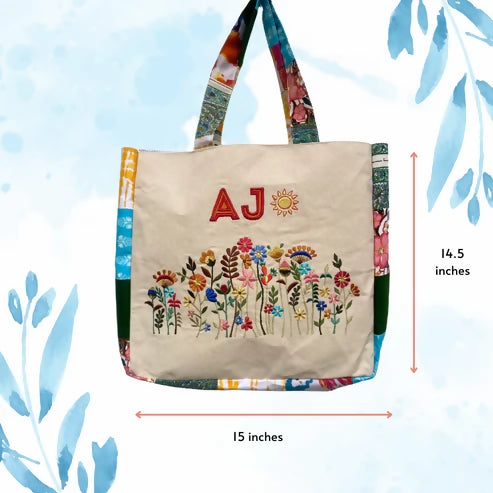 Floral Fusion Tote Bag