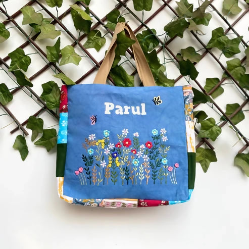 Blue Blossom Tote Bag