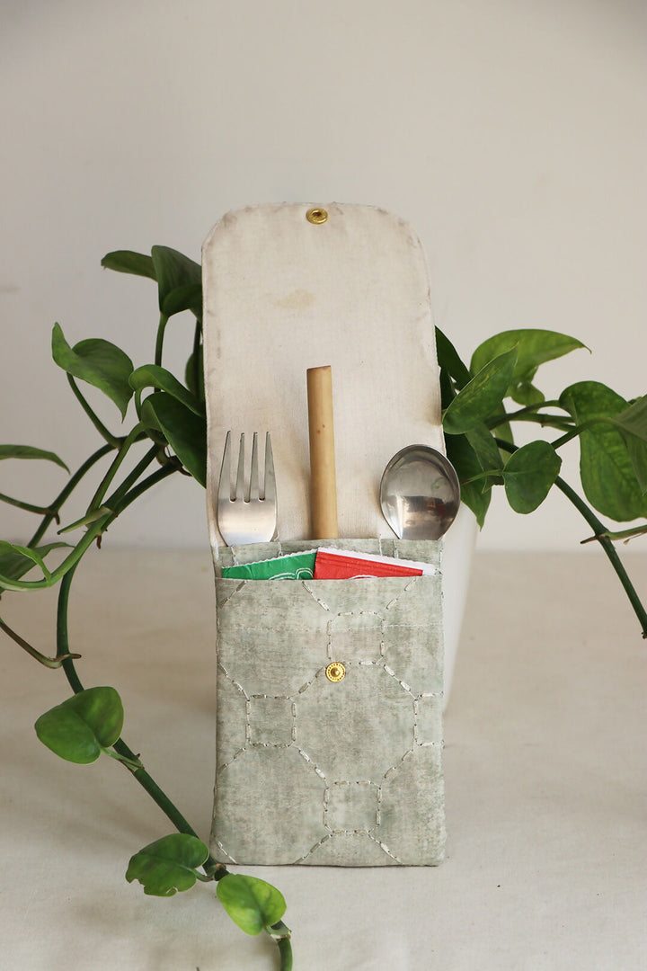 Olive Mist Cutlery Case