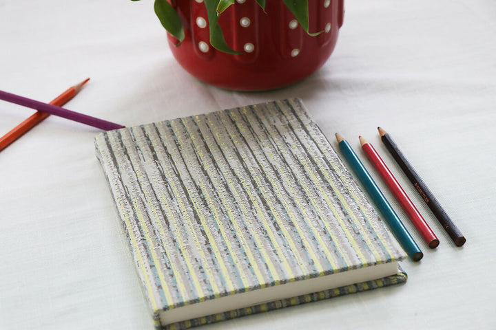 Grey Stripes Notebook