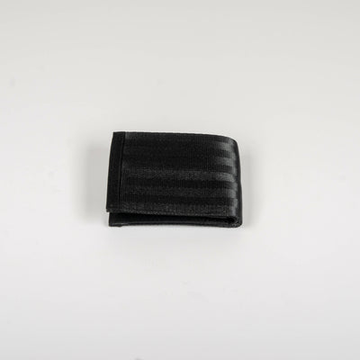 Noir Wallet in Black Rescued Car Belts
