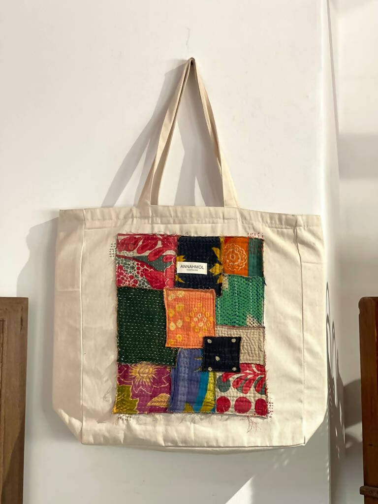 Kantha Patch Tote