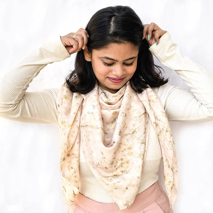 Baby Pink Silk Scarf