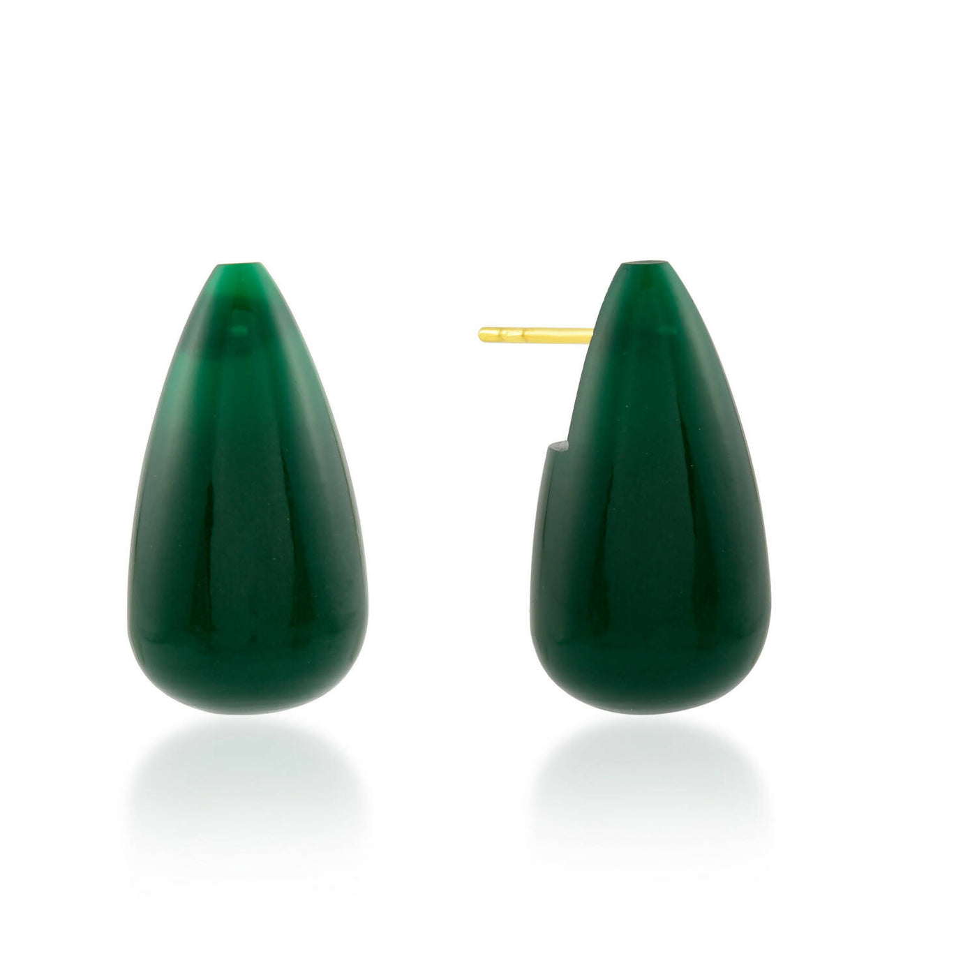 Green Jade Drop Earring