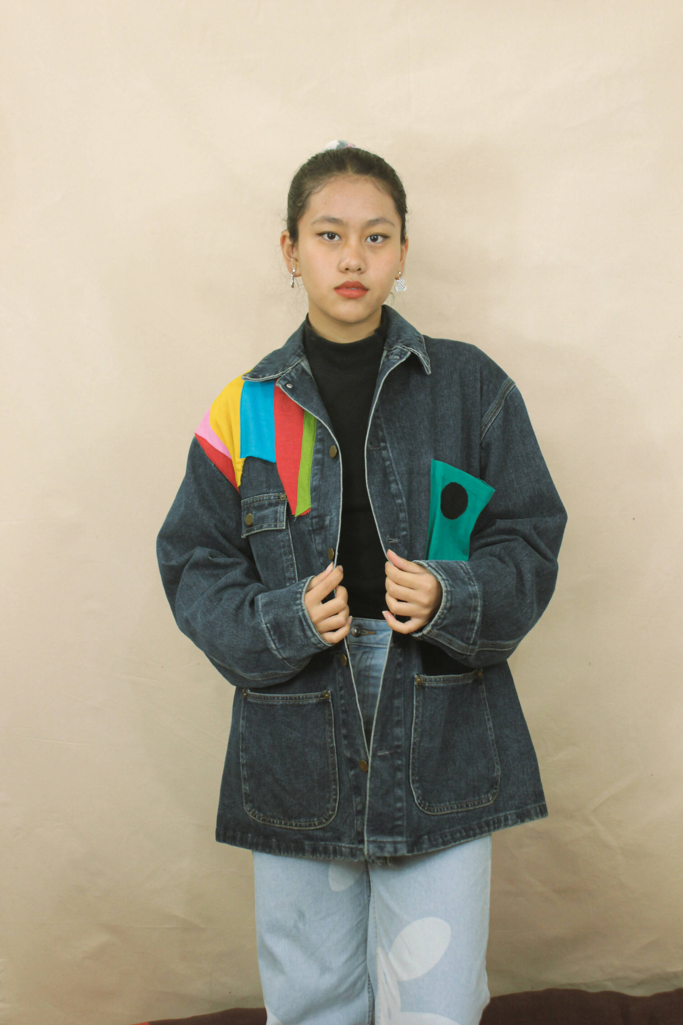 Denim Bit Unisex Jacket| Upcycled Denim Jacket – REFASH