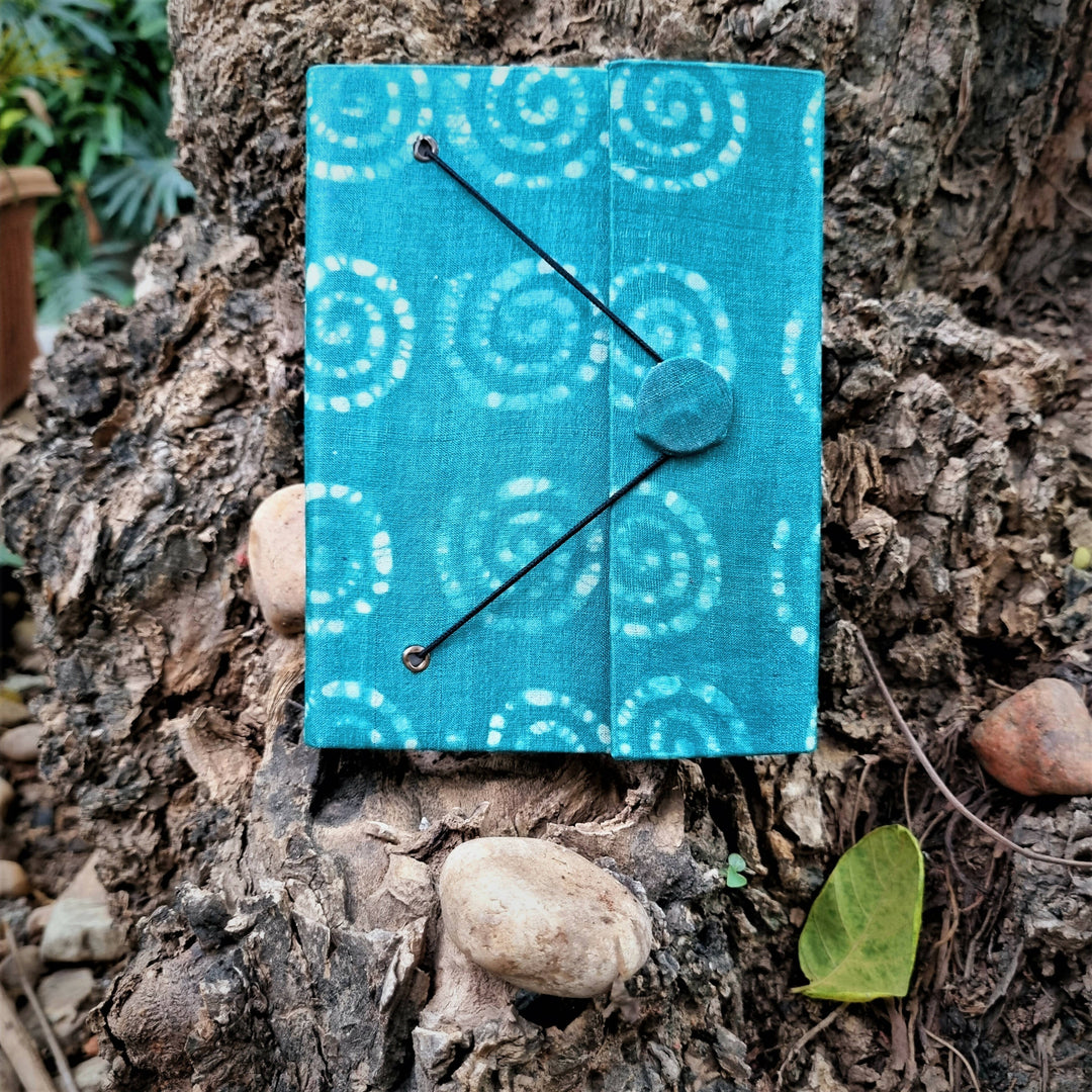 Calmness - Upcycled Handloom Fabric Journal