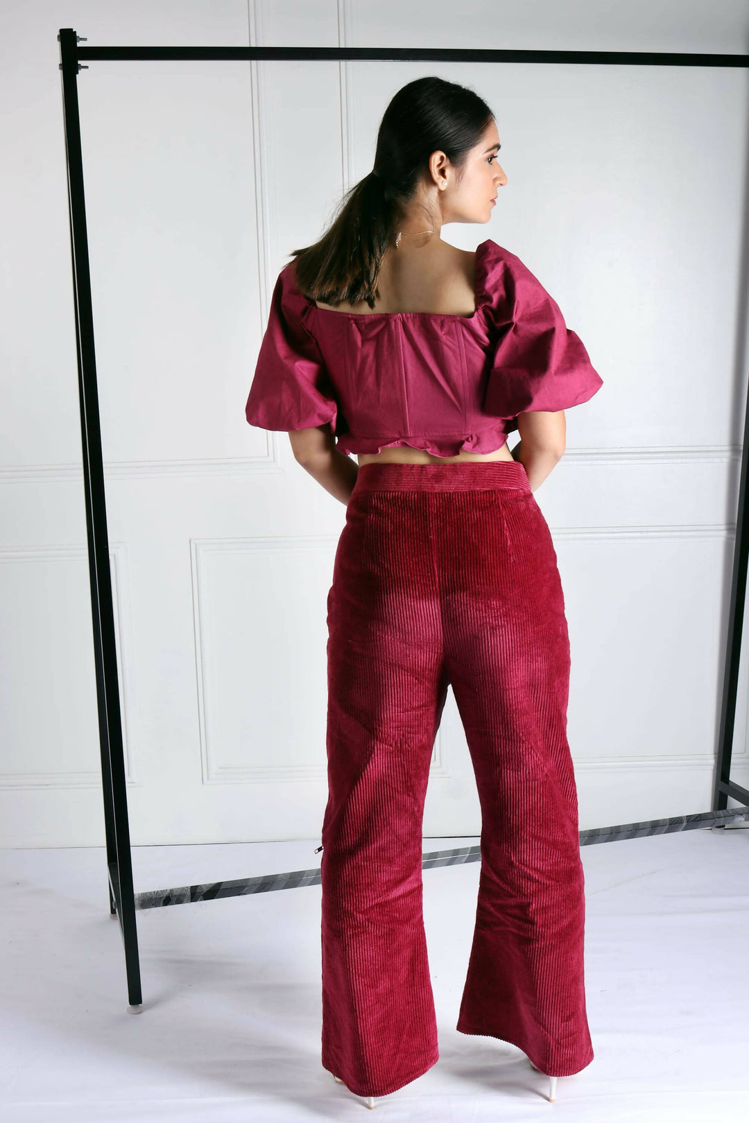 Mia & Lea Hibiscus Red Co-ord Set