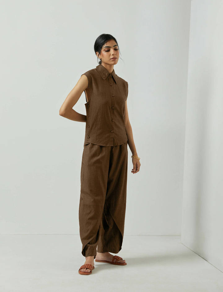 Brown High Waist Pants