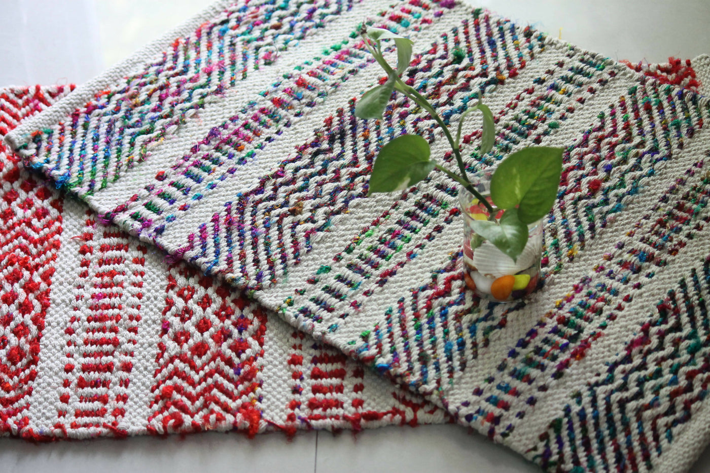 Cotton Silk handwoven mats (set of 3)