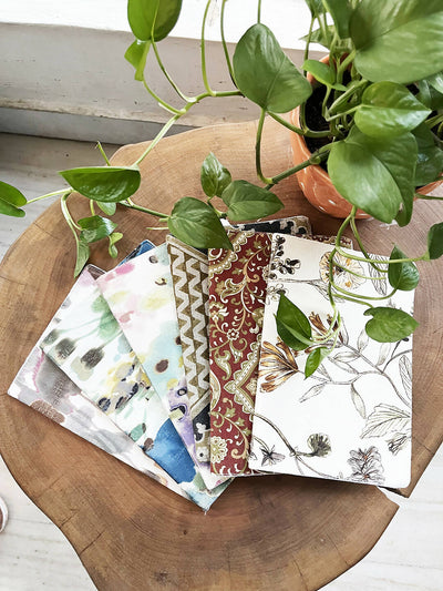Handmade Soft Cover Notebooks - Set Of 6