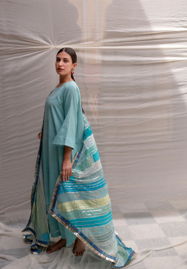 Teal Dupatta