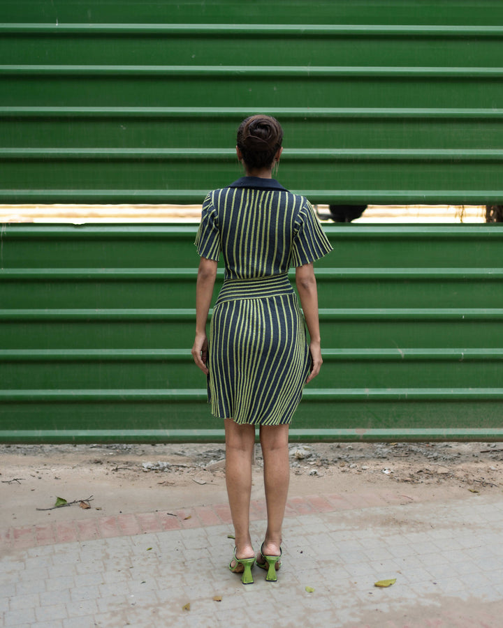 Blue-Green Short Dress