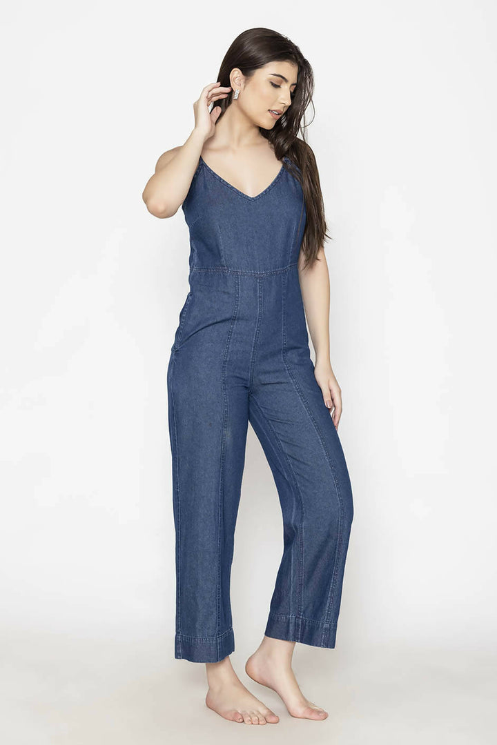 Blue Denim Jumpsuit