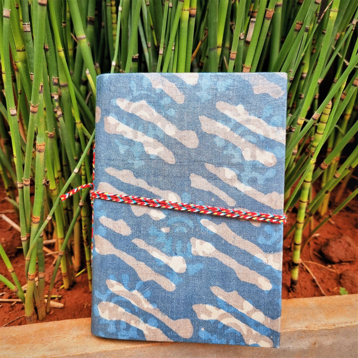 Powder Kiss Upcycled Handloom Fabric Journal