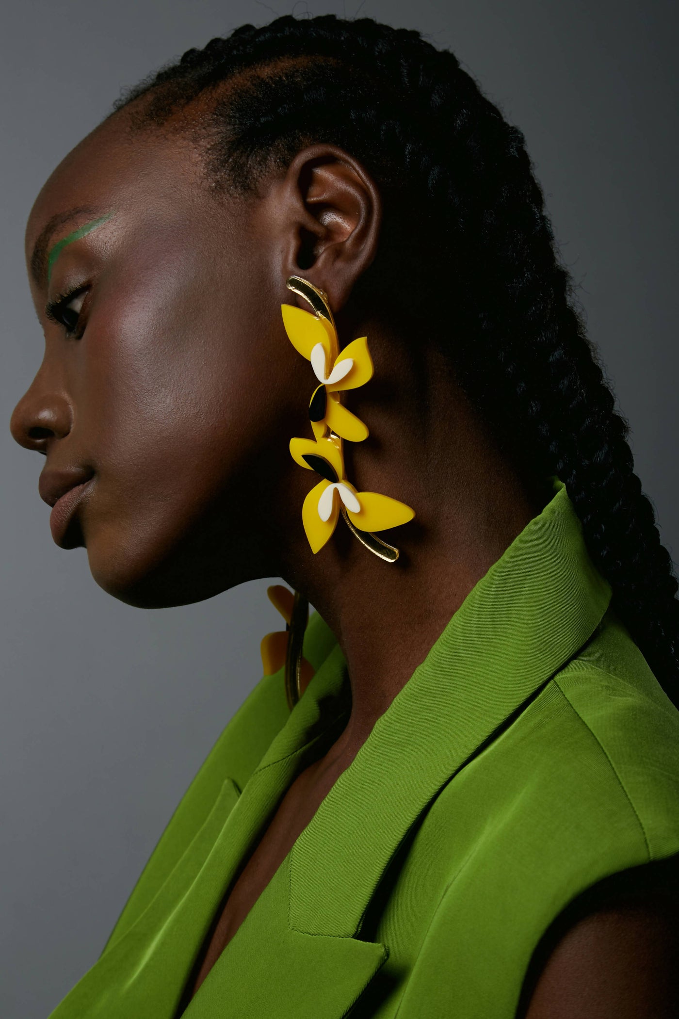 Stringing Spring - Yellow Earrings