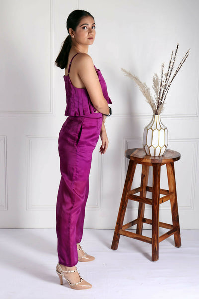 Issie & Ivey Emerald Purple Co-ord Set