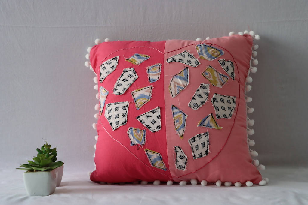 Heart Patchwork Cushion Set