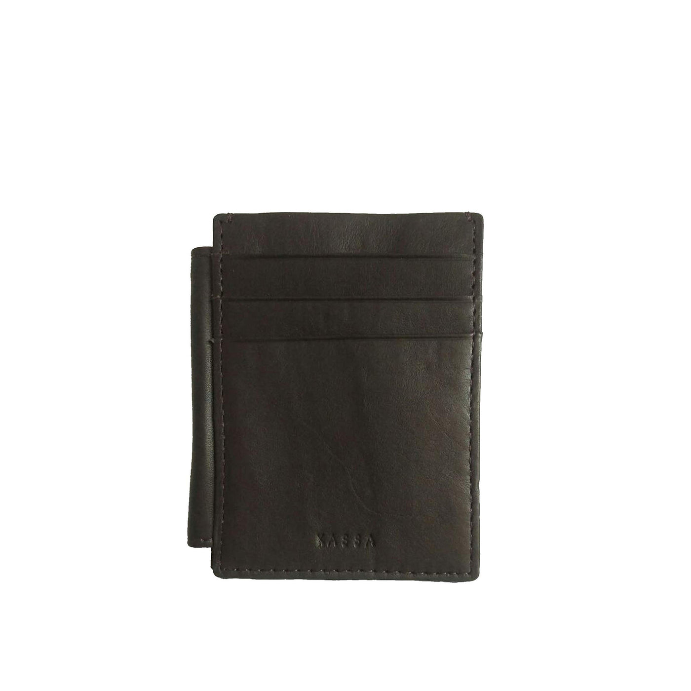 wallet has magic magnets crafted from rugged leather`